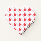 Valentine's Day Heart Spiral Notebook Notizblock (Rückseite)