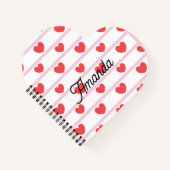Valentine's Day Heart Spiral Notebook Notizblock (Vorderseite)