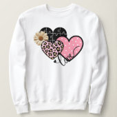 Valentine's Day heart sweater Sweatshirt (Design vorne)