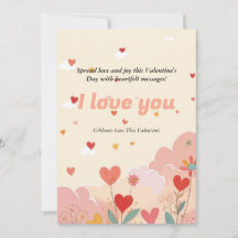 Valentine's Day Heartfelt "I Liebe You" Card