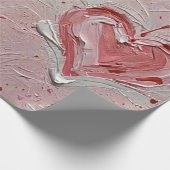 Valentine's Day Hearts Art Print Wrapping Paper Geschenkpapier (Ecke)