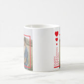 Valentines Day Hearts Custom Photo Kaffeetasse (Mittel)