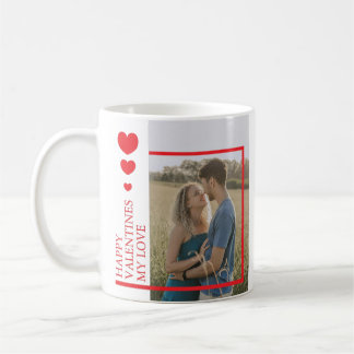 Valentines Day Hearts Custom Photo Kaffeetasse