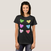 Valentines Day Hearts Drinking Liquor Lovers Anti T-Shirt (Vorne ganz)
