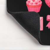 Valentines Day Hearts Leopard Coquette Bow Party W Mousepad (Ecke)