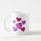 Valentines Day Hearts Love Graphic  Kaffeetasse (Links)
