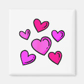 Valentines Day Hearts Love Graphic  Magnet (Vorne)