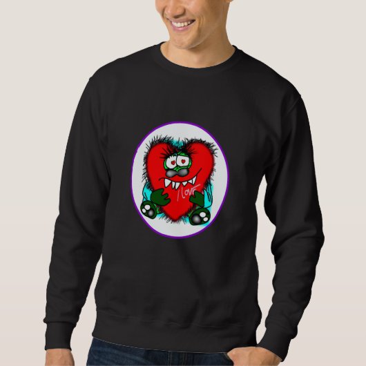 Valentine's Day hearts monster  9 Sweatshirt (Vorderseite)
