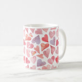 Valentines Day Hearts Mug Kaffeetasse (VorderseiteRechts)