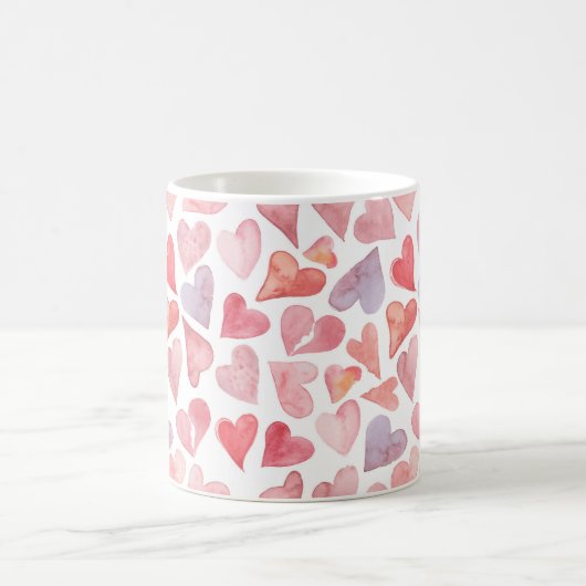 Valentines Day Hearts Mug Kaffeetasse (Mittel)