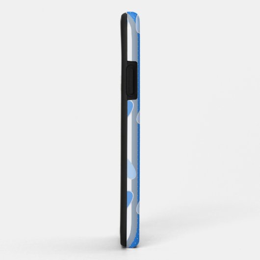 Valentine's Day hearts on striped background Case-Mate iPhone Hülle (Hinten/Rechts)