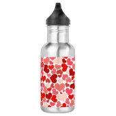 Valentine's Day Hearts Pattern Edelstahlflasche (Rechts)