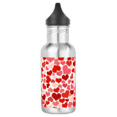 Valentine's Day Hearts Pattern Edelstahlflasche (Links)
