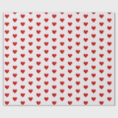 Valentine's Day Hearts Pattern Wrapping Paper Geschenkpapier (Flach)