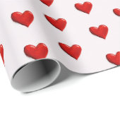 Valentine's Day Hearts Pattern Wrapping Paper Geschenkpapier (Rolleneckpunkt)
