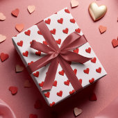 Valentine's Day Hearts Pattern Wrapping Paper Geschenkpapier