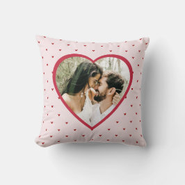 Valentine's Day Hearts Red Photo Kissen