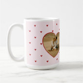 Valentine's Day Hearts Red Pink Photo Kaffeetasse (Links)