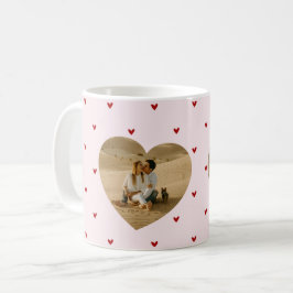 Valentine's Day Hearts Red Pink Photo Kaffeetasse
