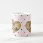 Valentine's Day Hearts Red Pink Photo Kaffeetasse (Mittel)