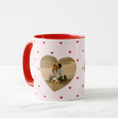 Valentine's Day Hearts Red Pink Photo Tasse (Vorderseite Links)