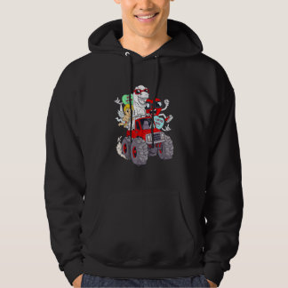 Valentines Day Hearts T Rex Cupid Monster Truck To Hoodie
