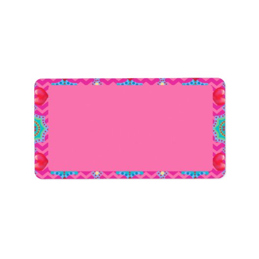 Valentine's Day | Herz und Adressaufkleber (Vorne)