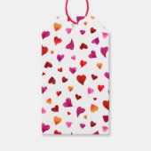 Valentine's day herzen - viva magenta und orange g geschenkanhänger (Vorderseite)