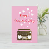 Valentine's day holiday einladung (Stehend Vorderseite)