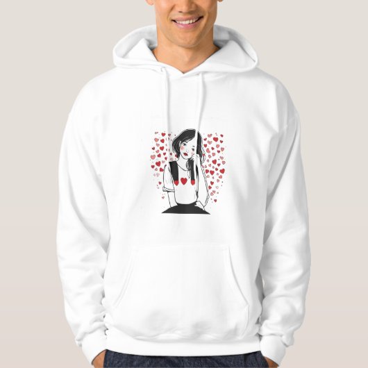 valentines day hoodie (Vorderseite)