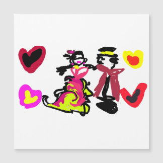 Valentine's day hot salsa magnetkarte