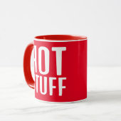 VALENTINE'S DAY HOT STUFF FUNNY KAFFEE TASSE (Vorderseite Links)