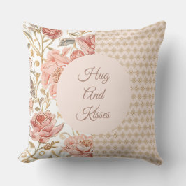 Valentine's Day, Hug and Kisses, Flowers, Pixels Kissen