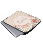 Valentine's Day, Hug and Kisses, Flowers, Pixels Laptopschutzhülle (Vorne Knopf)