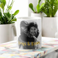 Valentine's Day Hugs and Kisses Coffee Foto Cup