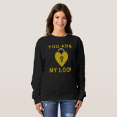 Valentine's Day I am Your Key You're My Lock Coupl Sweatshirt (Vorne ganz)