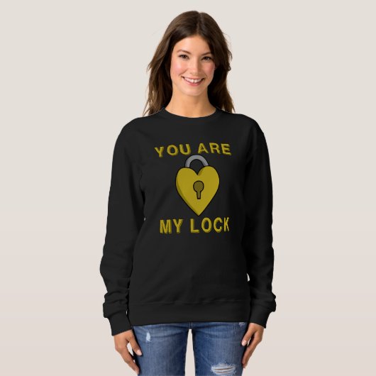 Valentine's Day I am Your Key You're My Lock Coupl Sweatshirt (Vorne ganz)