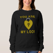 Valentine's Day I am Your Key You're My Lock Coupl Sweatshirt (Vorderseite)