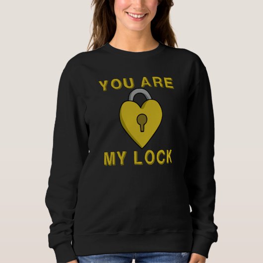 Valentine's Day I am Your Key You're My Lock Coupl Sweatshirt (Vorderseite)