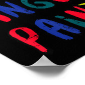 Valentines Day I Love To Finger Paint Matching Cou Poster (Ecke)