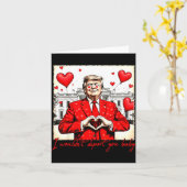 Valentine's Day I Wouldn't Dert You Baby Trump Karte (Gelbe Blume)