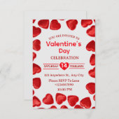 Valentine's Day Invitation Card Einladung (Vorne/Hinten)