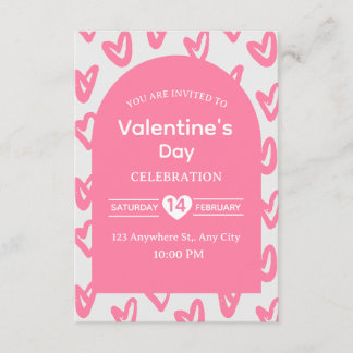 Valentine's Day Invitation Card Einladung