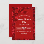 Valentine's Day Invitation Card Einladung (Vorne/Hinten)