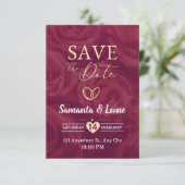 Valentine's Day Invitation Card Einladung (Stehend Vorderseite)