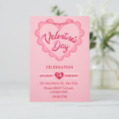 Valentine's Day Invitation Card Einladung (Stehend Vorderseite)