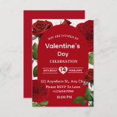Valentine's Day Invitation Card Einladung (Vorne/Hinten)