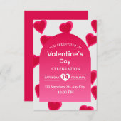 Valentine's Day Invitation Card Einladung (Vorne/Hinten)