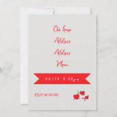 Valentines day Invitation Einladung (Rückseite)