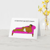 Valentine's Day IOU Coupon African American Man Karte (Gelbe Blume)